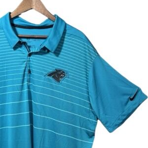 Nike Dri Fit Carolina Panthers Men's Sz 3XL Short Sleeve NFL Football Polo Shirt